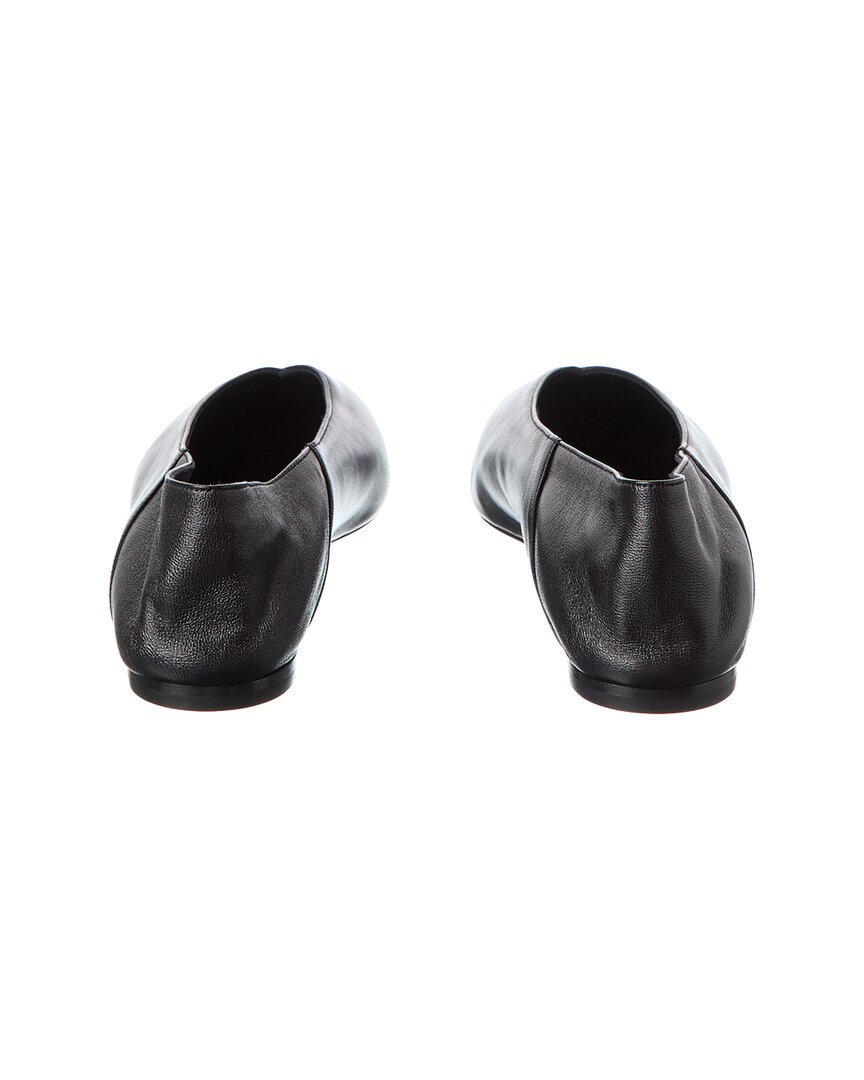 Saint Laurent Carolyn Leather Flat (Authentic Pre-Loved)