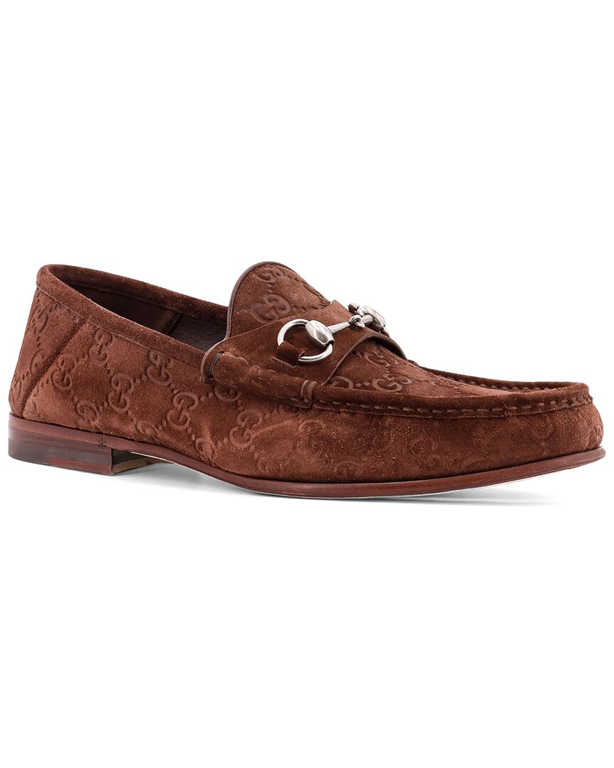 Gucci Horsebit 1953 Gg Suede Loafer