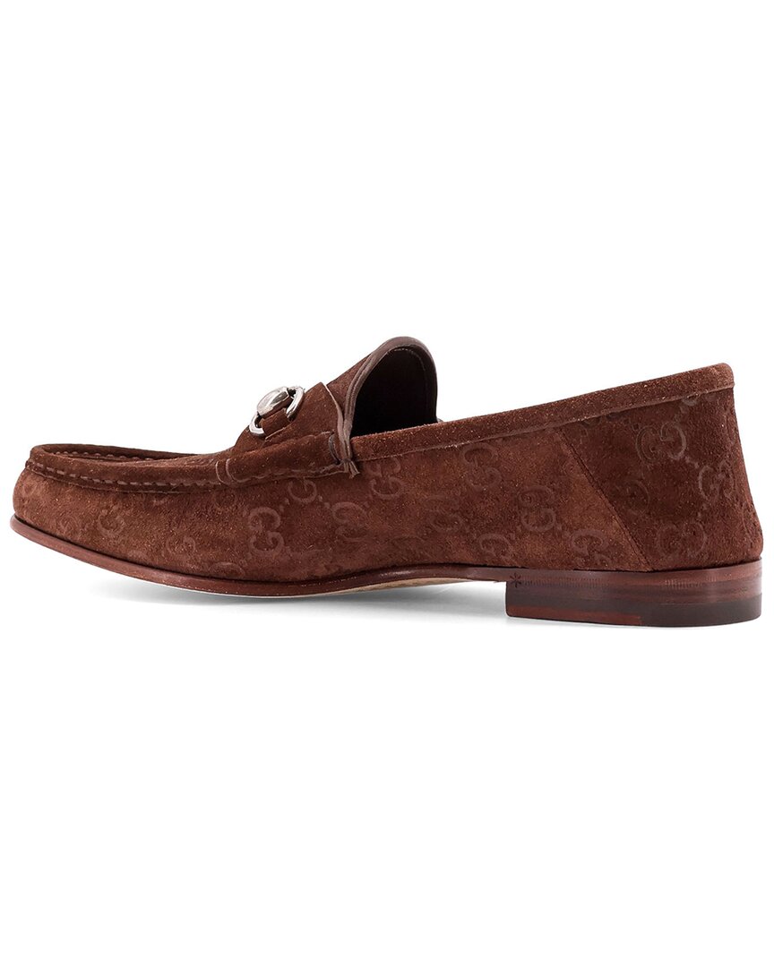 Gucci Horsebit 1953 Gg Suede Loafer