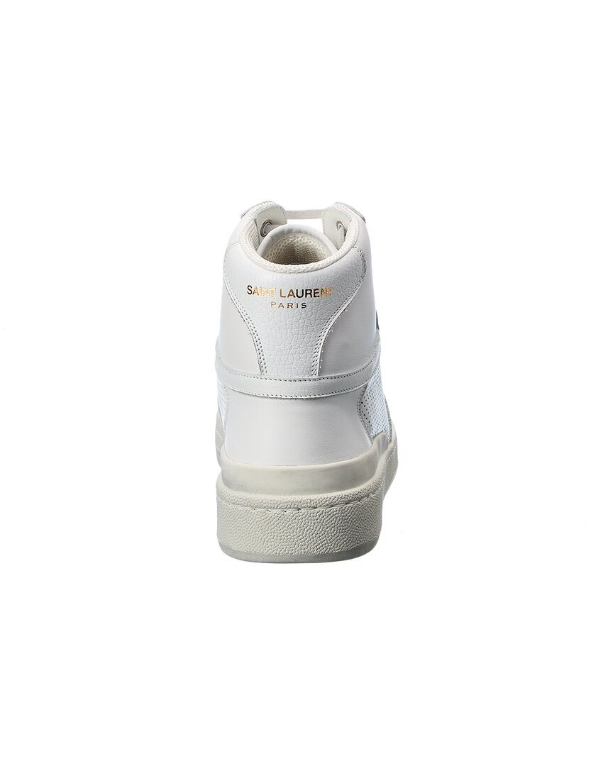Saint Laurent Leather High-Top Sneaker