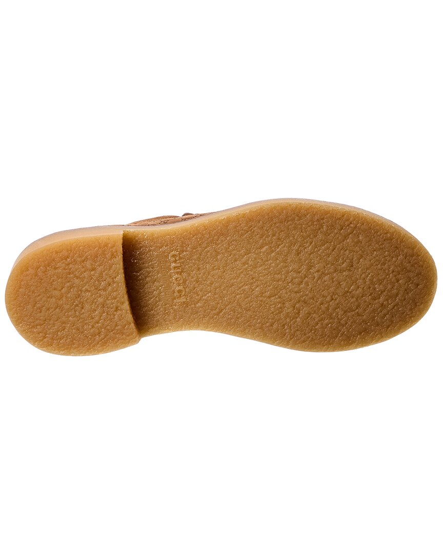 Gucci Gg Web Suede Loafer