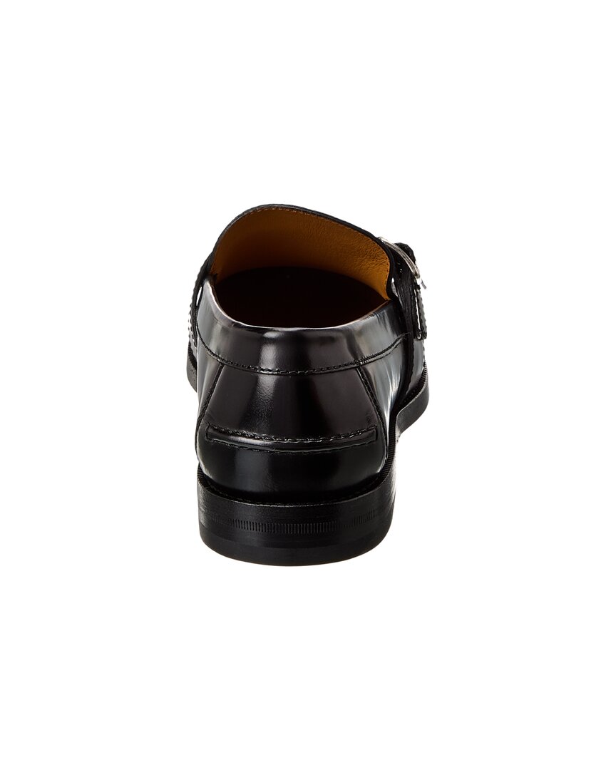 Gucci Gg Buckle Gg Supreme Canvas & Leather Loafer