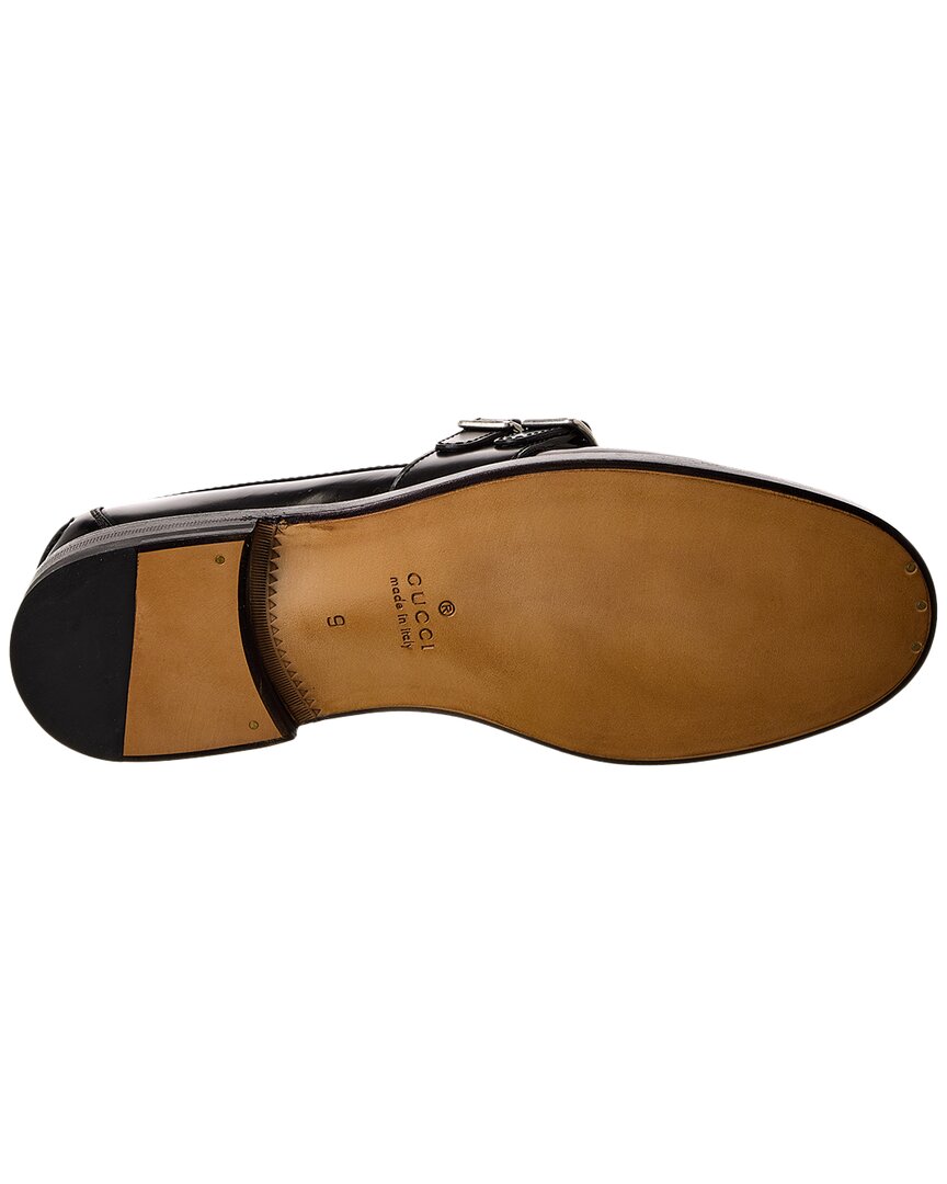 Gucci Gg Buckle Gg Supreme Canvas & Leather Loafer