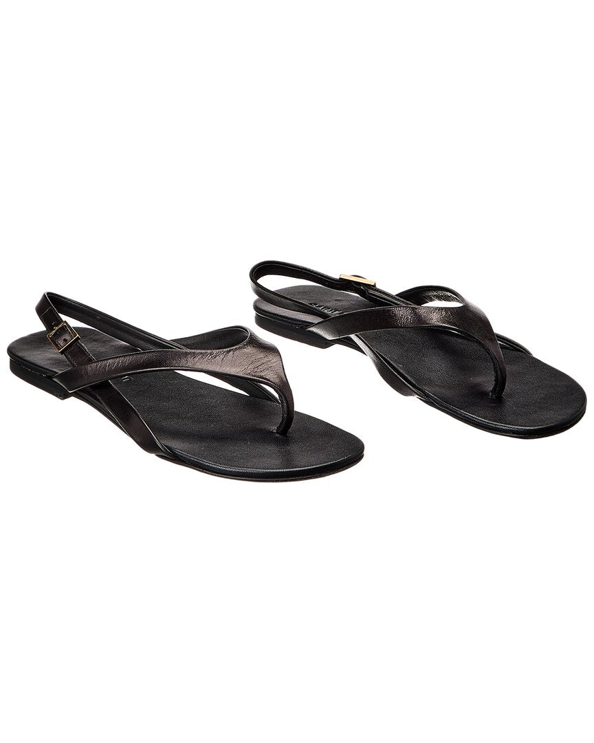Saint Laurent Keith Leather Sandal (Authentic Pre-Loved)