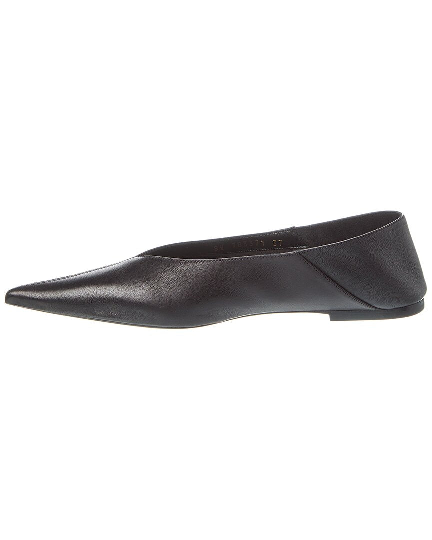 Saint Laurent Carolyn Leather Flat