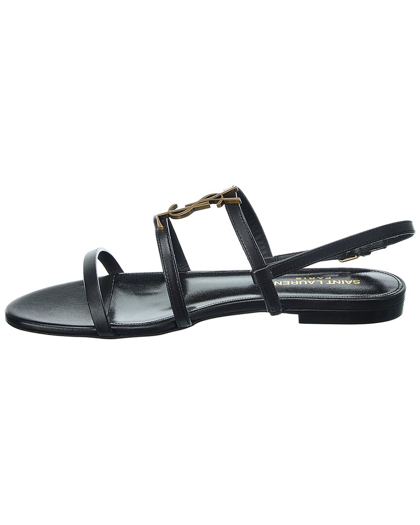 Saint Laurent Cassandra Leather Sandal