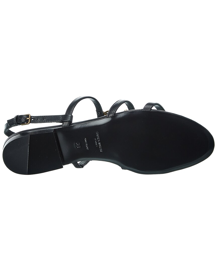 Saint Laurent Cassandra Leather Sandal