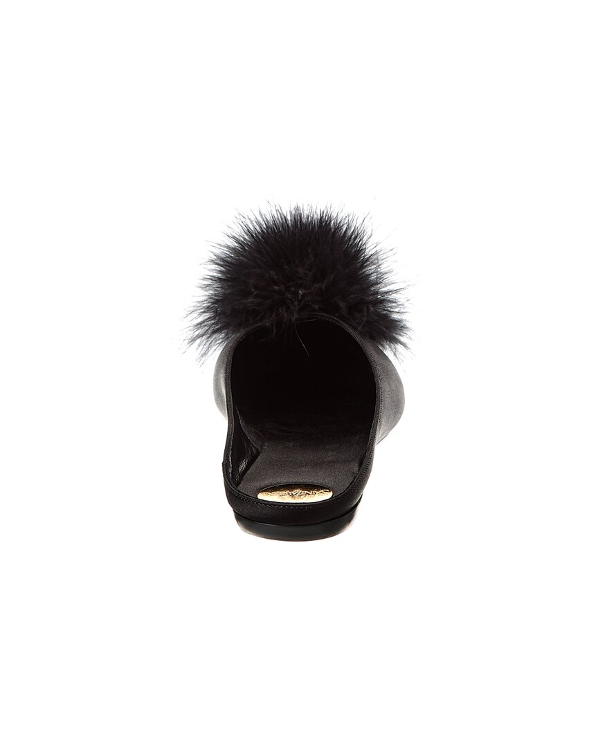 Saint Laurent Lido Satin Flat