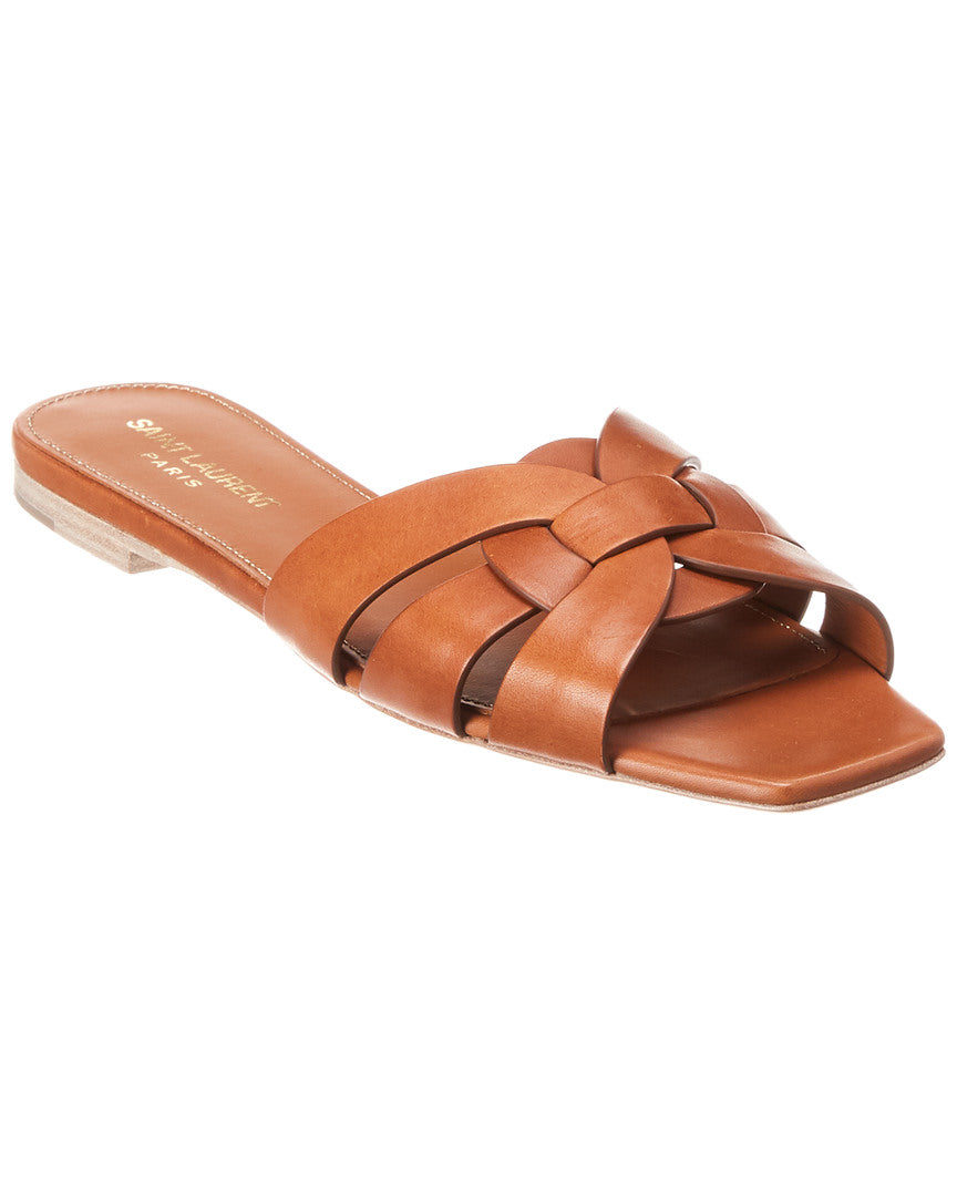 Saint Laurent Tribute Leather Sandal