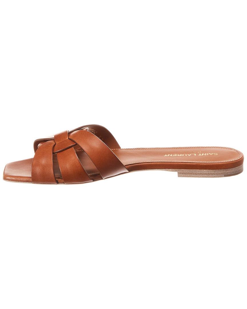 Saint Laurent Tribute Leather Sandal