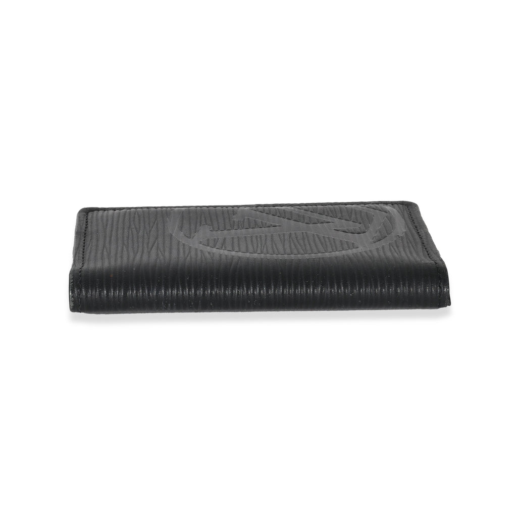 Louis Vuitton Louis Vuitton Black Epi Initials Pocket Organizer