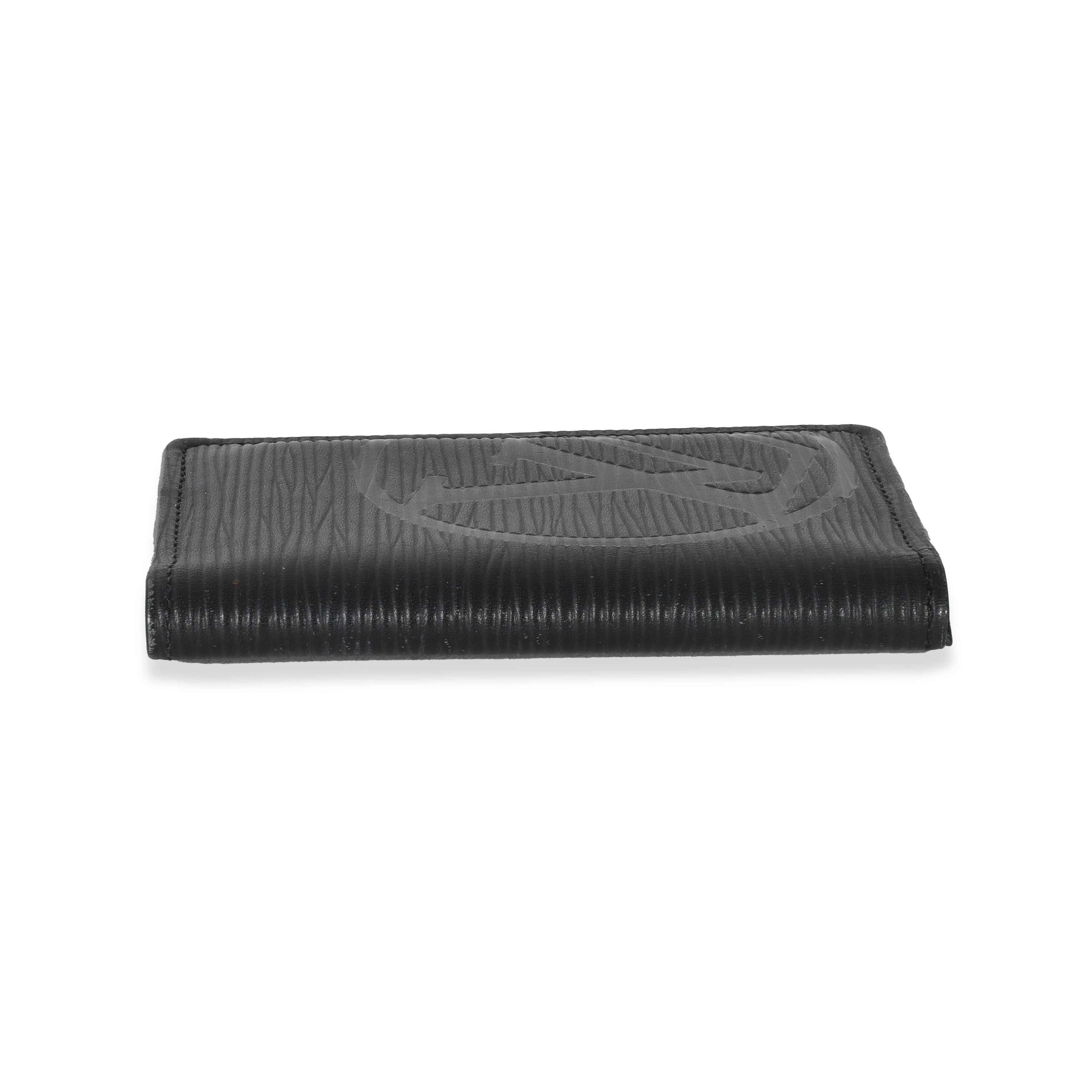 Louis Vuitton Louis Vuitton Black Epi Initials Pocket Organizer