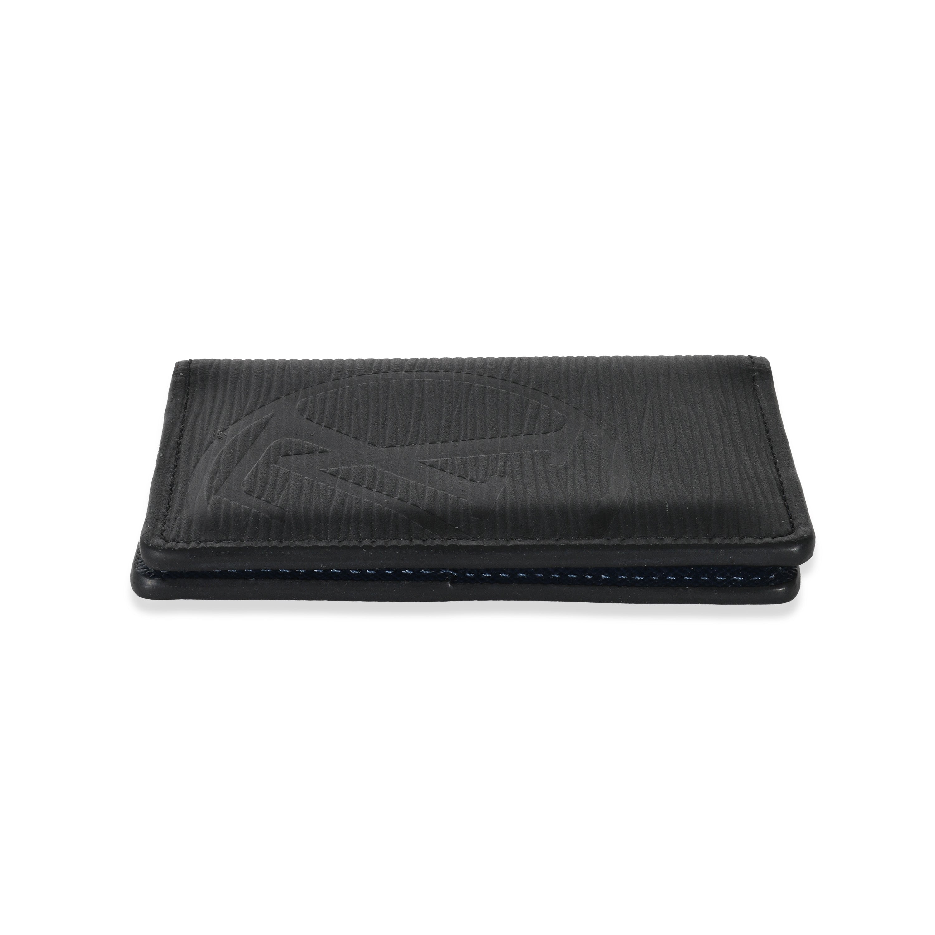 Louis Vuitton Louis Vuitton Black Epi Initials Pocket Organizer