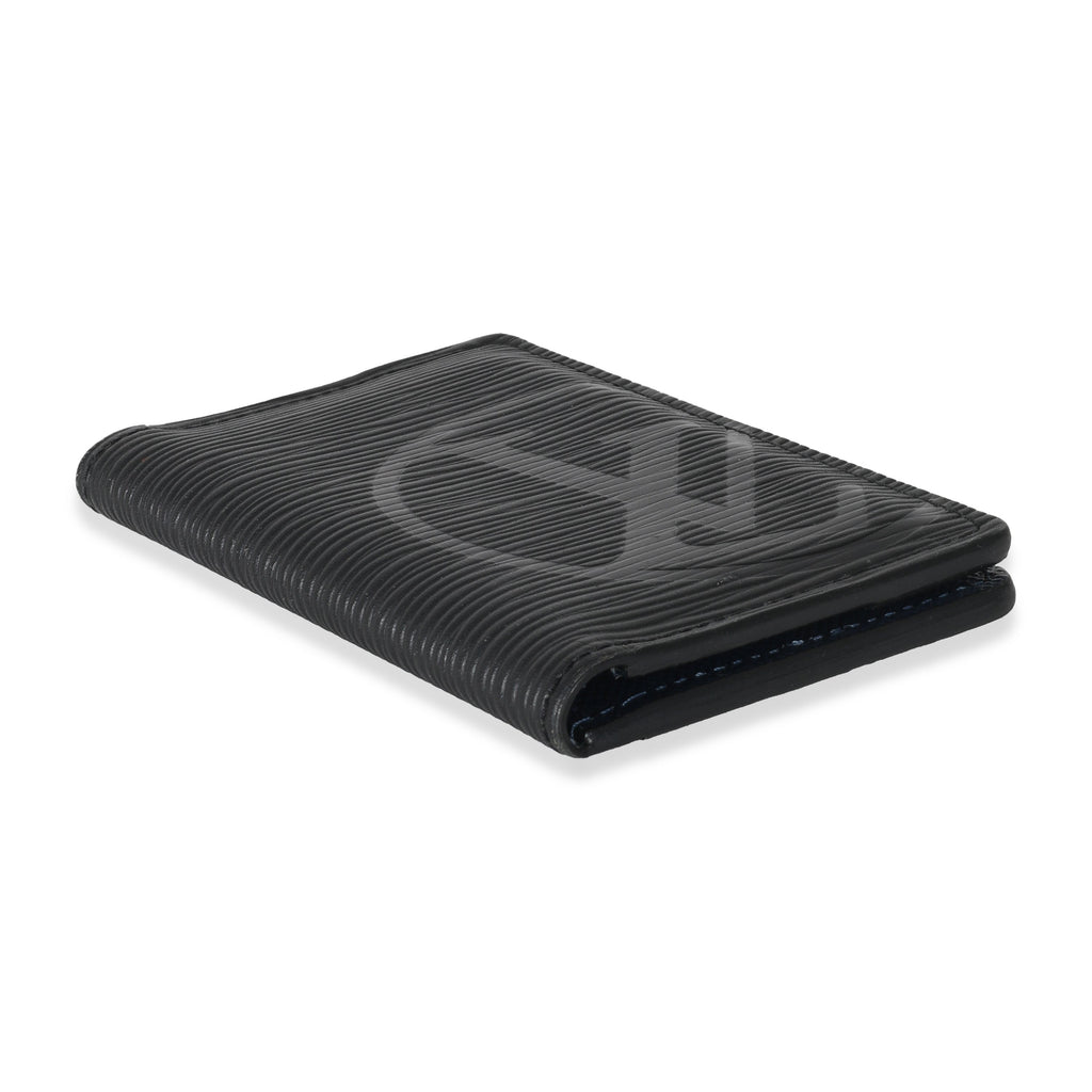 Louis Vuitton Louis Vuitton Black Epi Initials Pocket Organizer