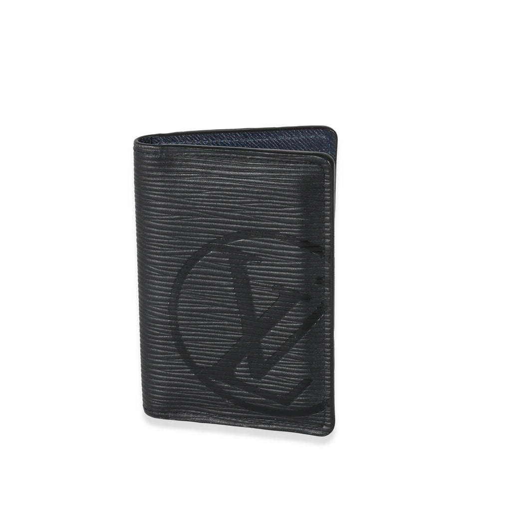 Louis Vuitton Louis Vuitton Black Epi Initials Pocket Organizer
