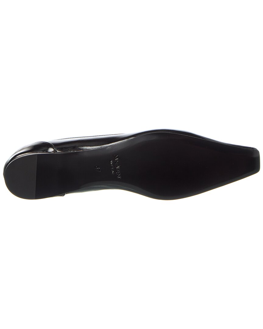 Saint Laurent Poppy Leather Flat