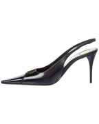 Saint Laurent Babylone 90 Leather Slingback Pump