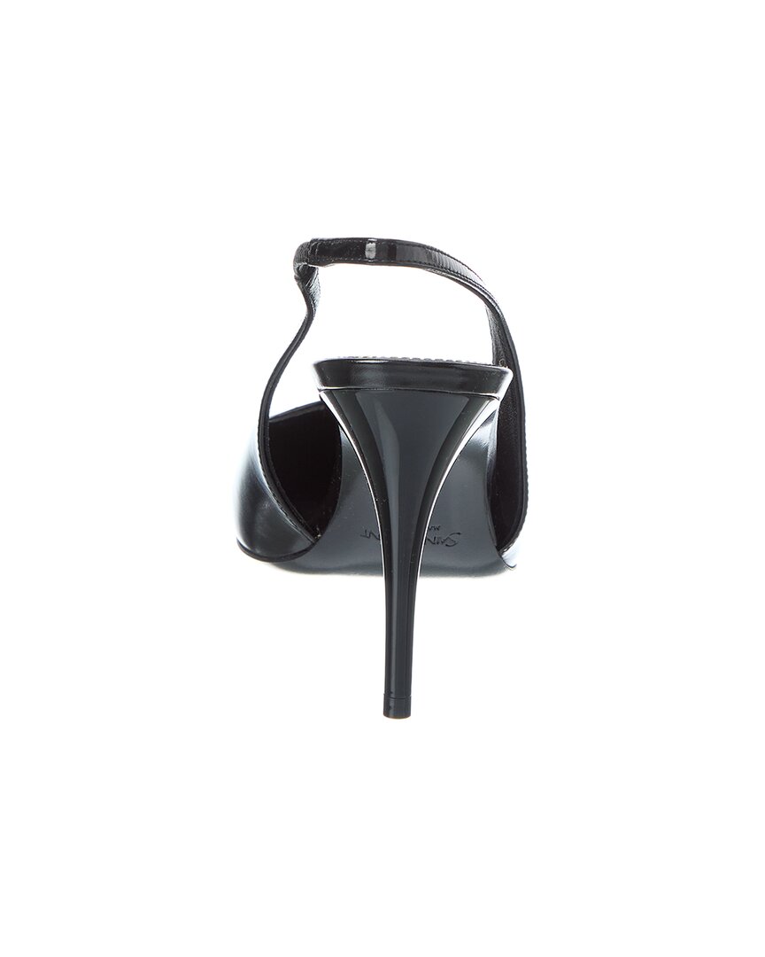 Saint Laurent Babylone 90 Leather Slingback Pump