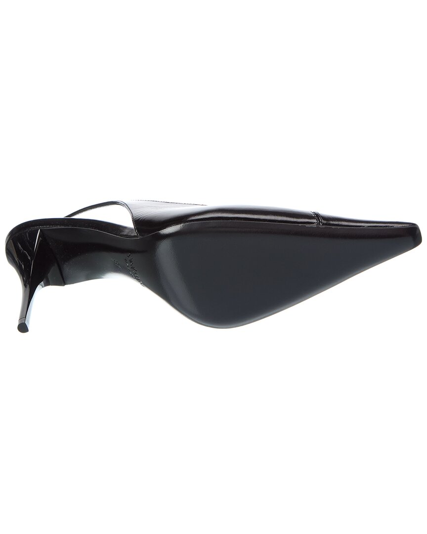 Saint Laurent Babylone 90 Leather Slingback Pump