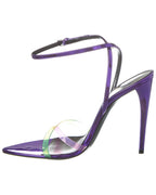 Saint Laurent 100 Vinyl & Leather Sandal