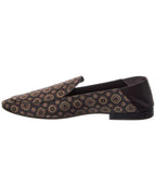 Saint Laurent Alain Canvas & Leather Flat
