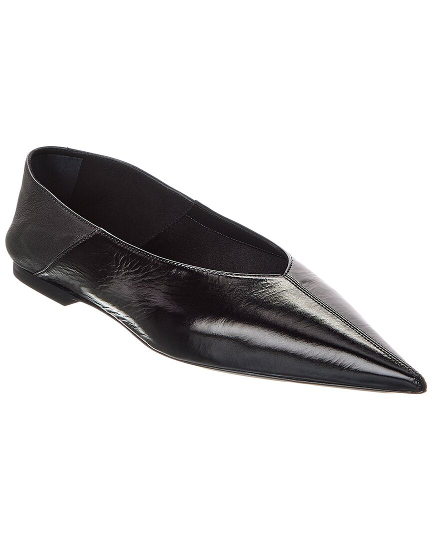 Saint Laurent Carolyn Leather Flat