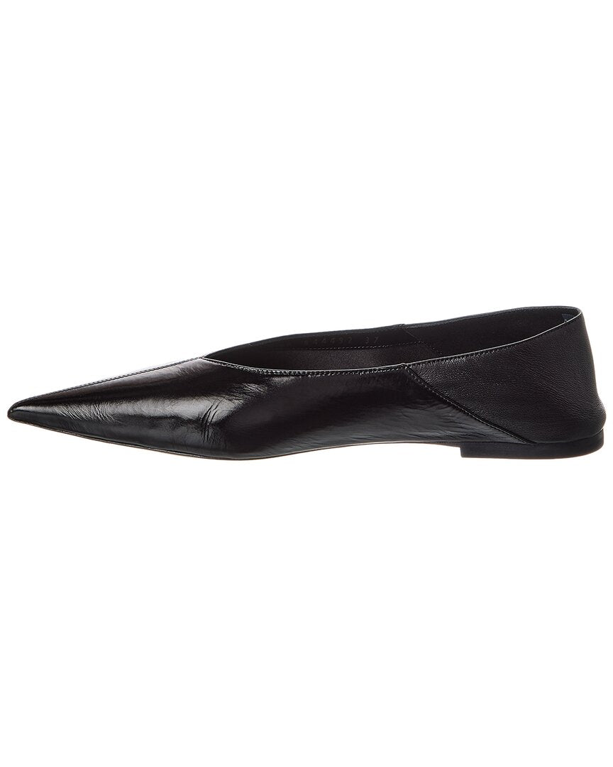 Saint Laurent Carolyn Leather Flat