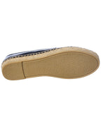 Saint Laurent Debossed Logo Leather Espadrille