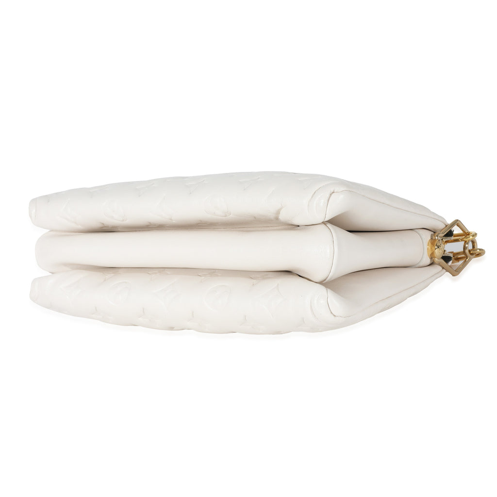 Louis Vuitton Louis Vuitton Cream Monogram Lambskin Coussin PM