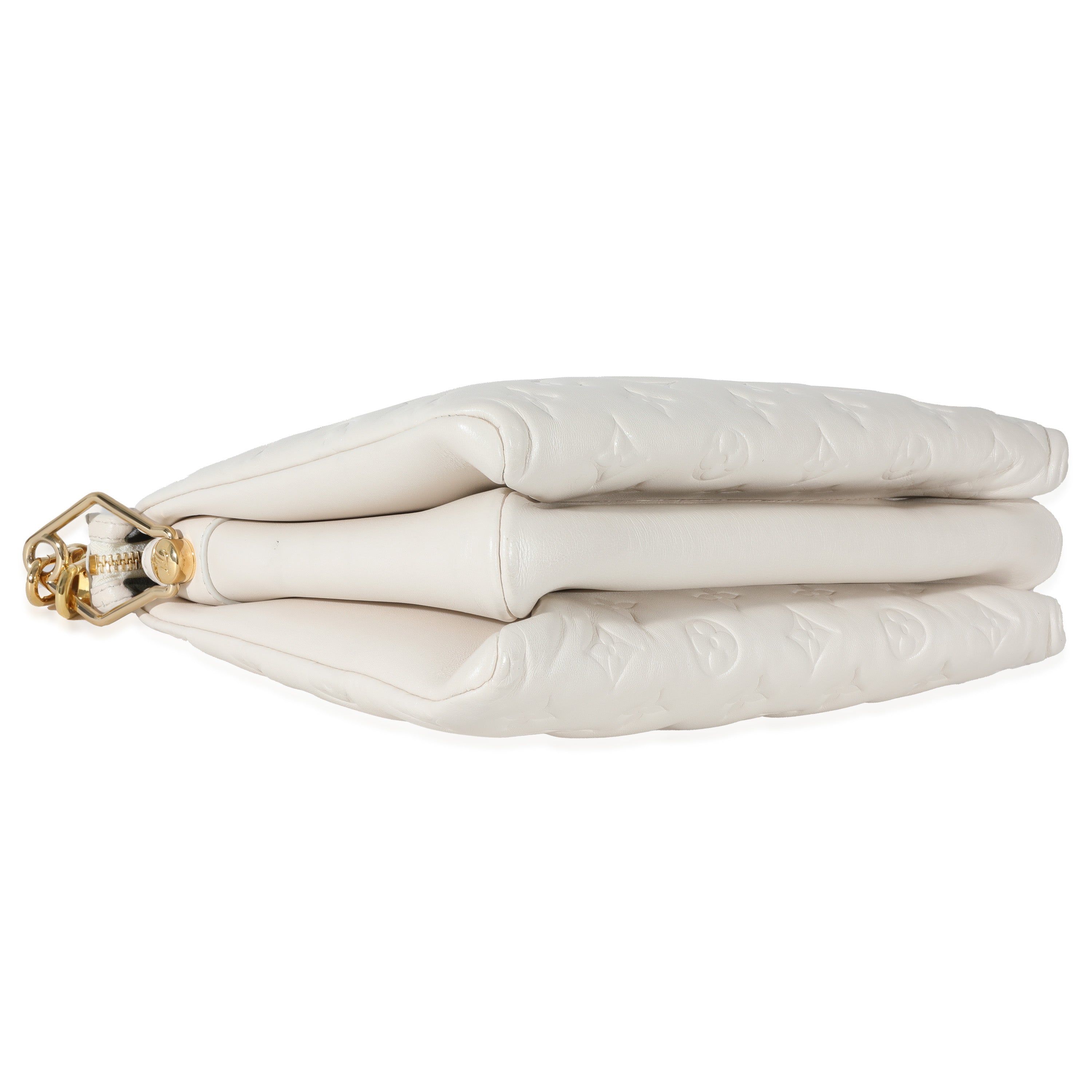 Louis Vuitton Louis Vuitton Cream Monogram Lambskin Coussin PM