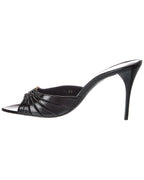 Saint Laurent Babylone Leather Mule