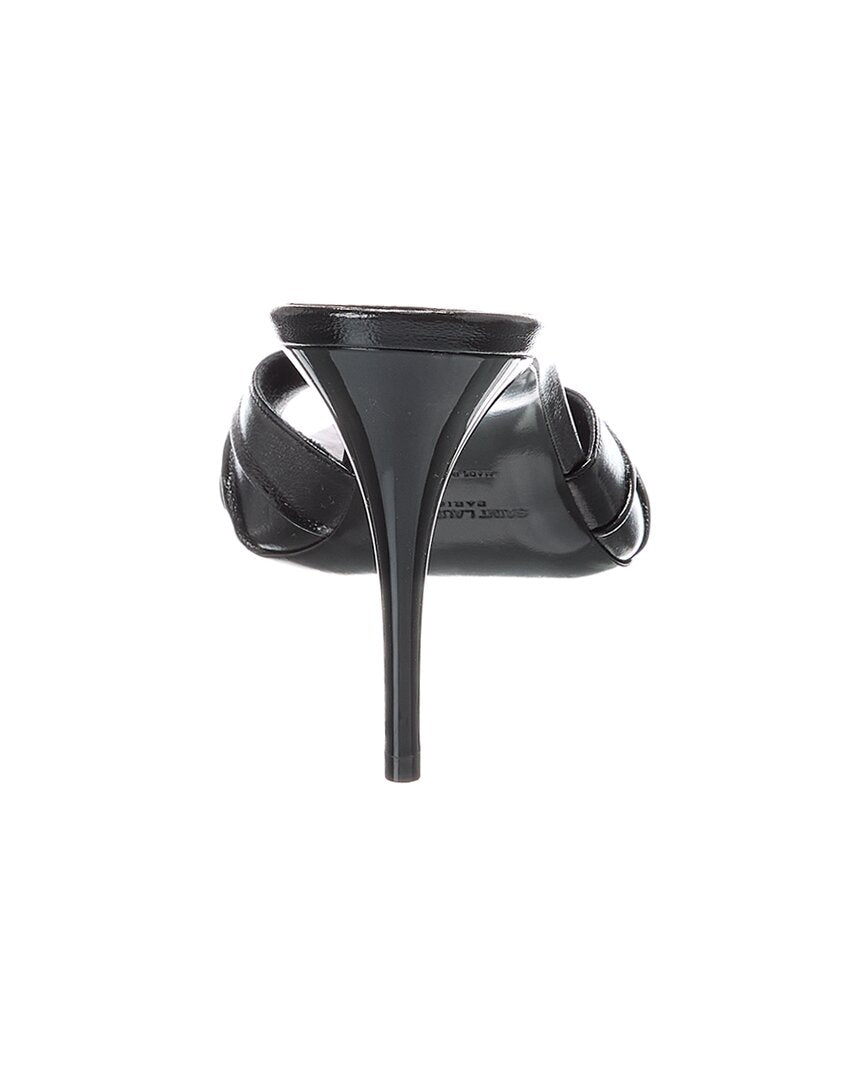 Saint Laurent Babylone Leather Mule