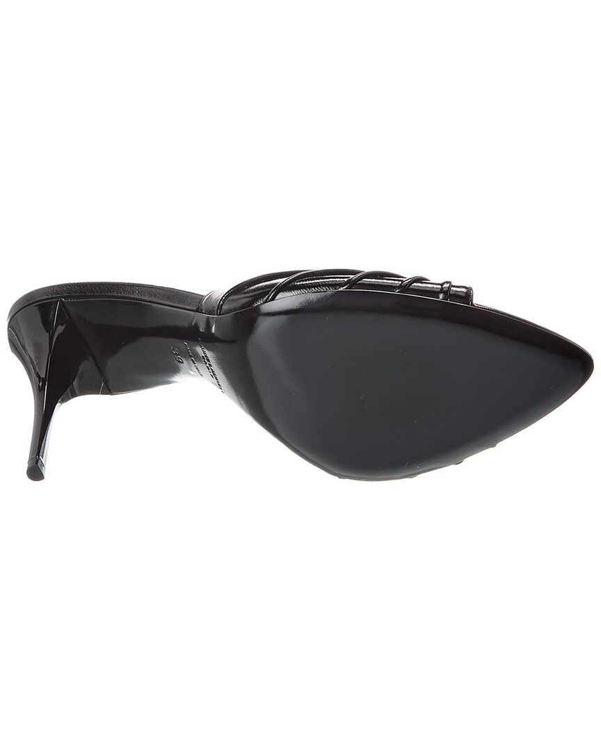Saint Laurent Babylone Leather Mule