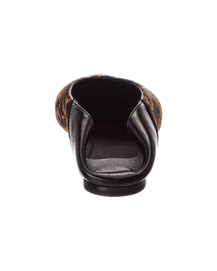 Saint Laurent Kamari Haircalf & Leather Flat