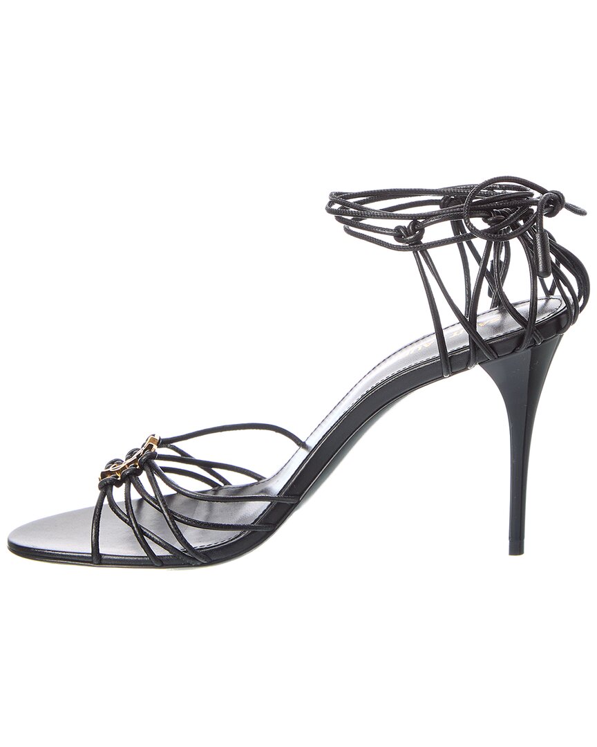 Saint Laurent Babylone 90 Leather Sandal