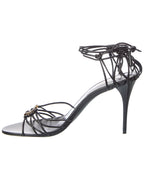 Saint Laurent Babylone 90 Leather Sandal