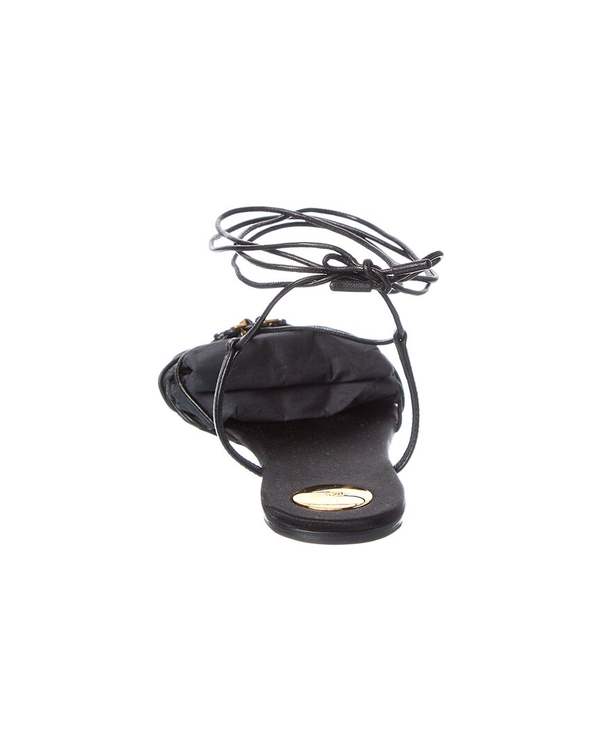 Saint Laurent Babylone Leather Sandal