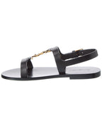 Saint Laurent Cassandre Leather Sandal