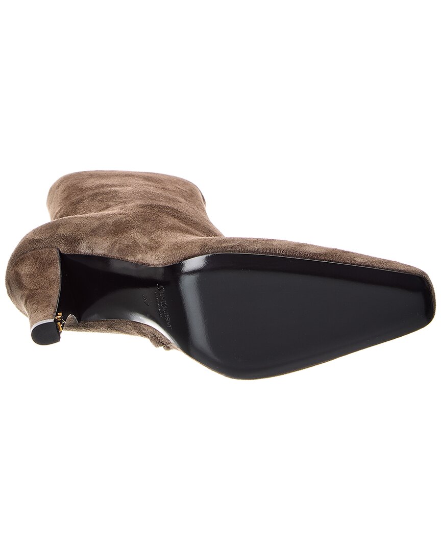 Saint Laurent Jill 95 Suede Bootie