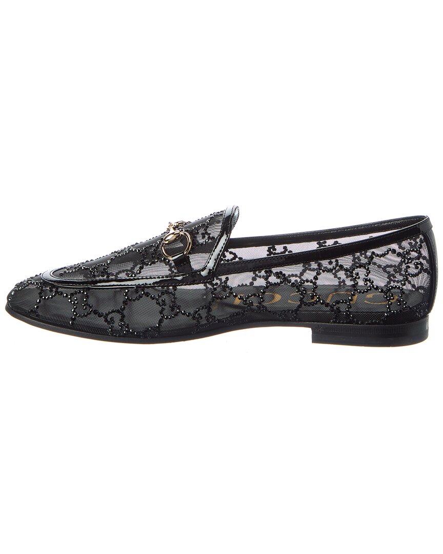 Gucci Jordaan Crystal Mesh Loafer