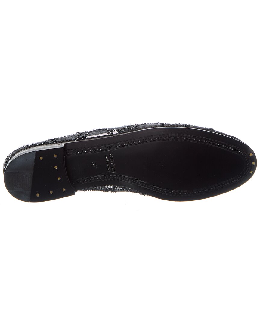 Gucci Jordaan Crystal Mesh Loafer