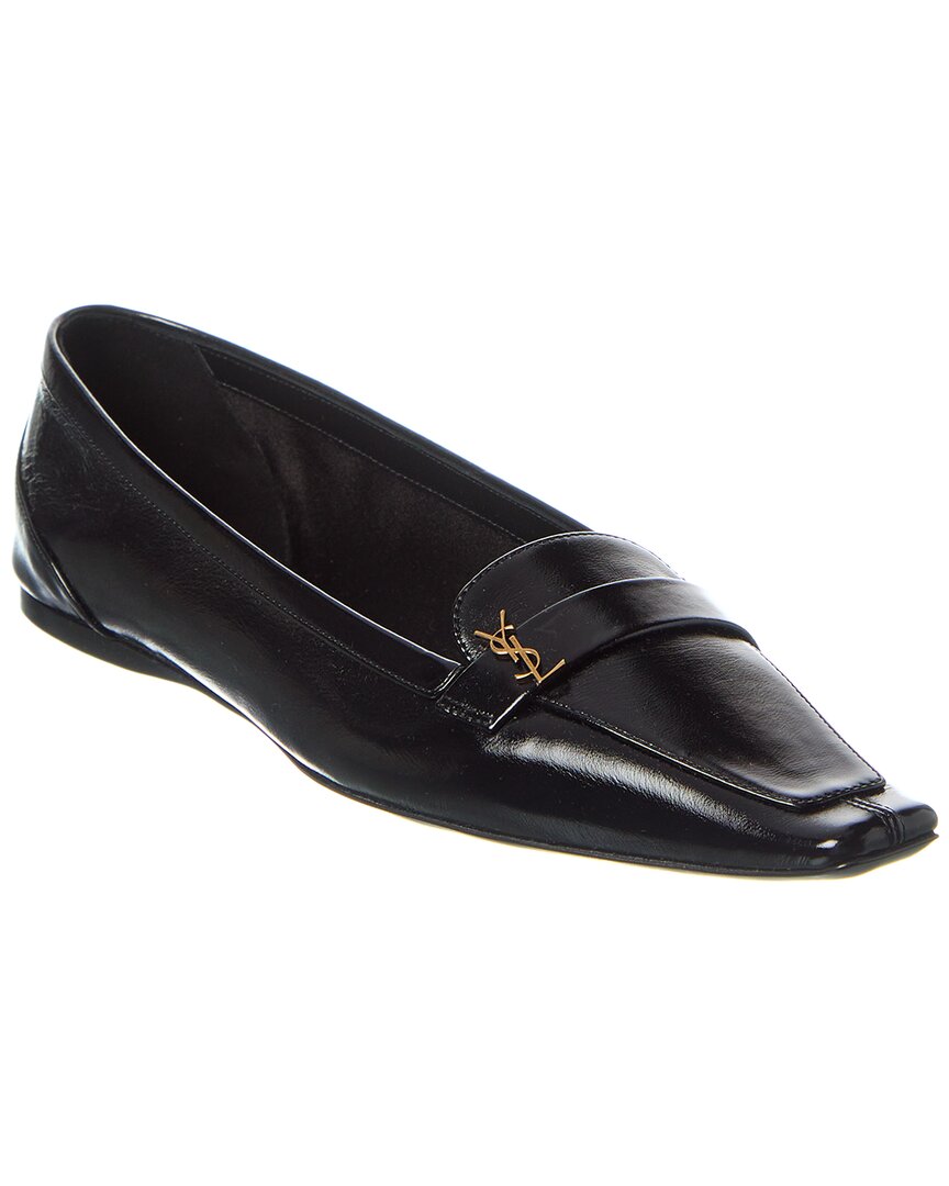 Saint Laurent Poppy Leather Flat