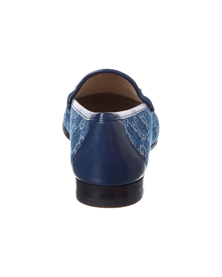 Gucci Horsebit Gg Denim & Leather Loafer