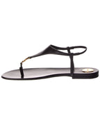 Saint Laurent Cassandre Leather Sandal