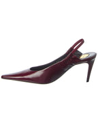 Saint Laurent Anne Marie Leather Slingback Pump