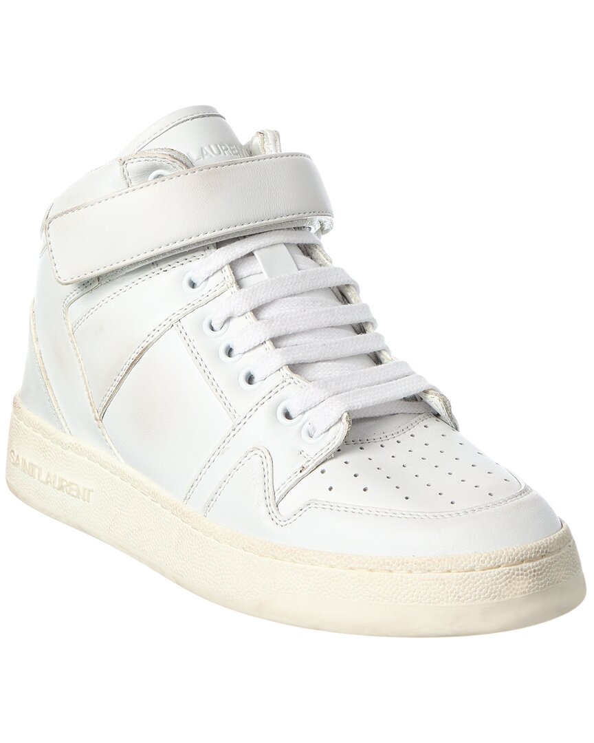 Saint Laurent Lax Lace Up Leather Sneaker