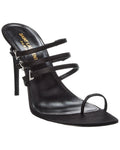 Saint Laurent Jerry 95 Satin Sandal Black