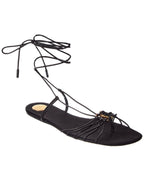 Saint Laurent Babylone Leather Sandal