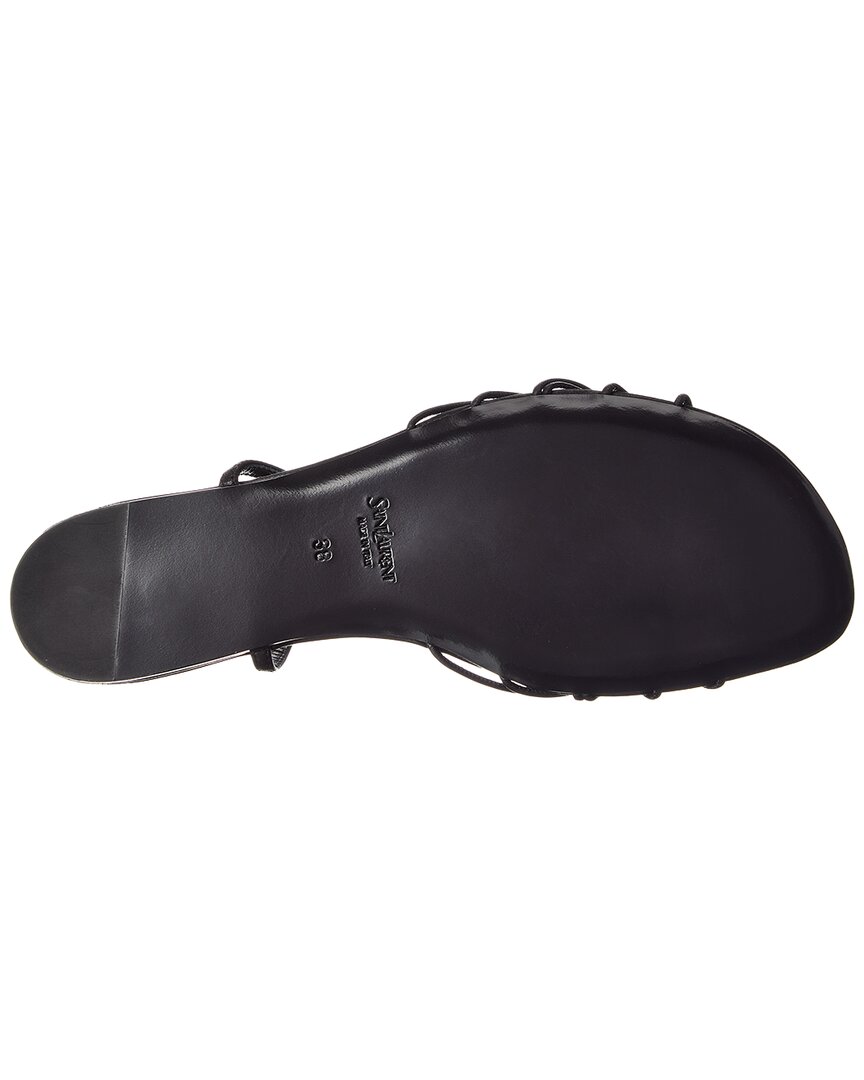 Saint Laurent Babylone Leather Sandal