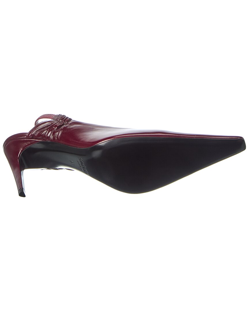 Saint Laurent Anne Marie Leather Slingback Pump